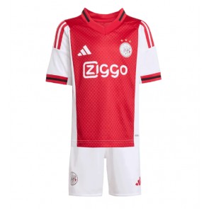 Ajax Hjemmebanetrøje Børn 2025-26 Kortærmet (+ Korte bukser)